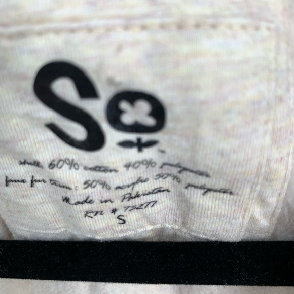 Faux Fur Hoodie Vest Ladies Small - Picture 7 of 8